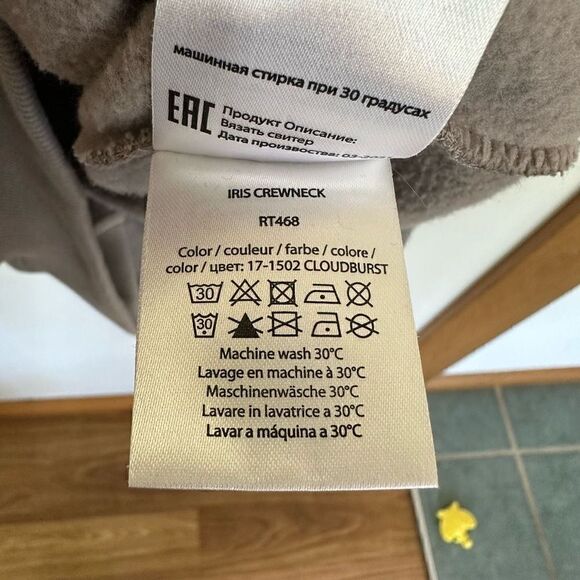 ROTATE BIRGER CHRISTENSEN grey Iris “ROTATE Sunday” oversized crewneck sweatshir - Picture 9 of 11